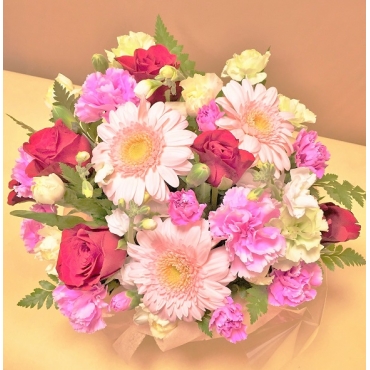 薔薇・季節の洋花　赤ピンク系　